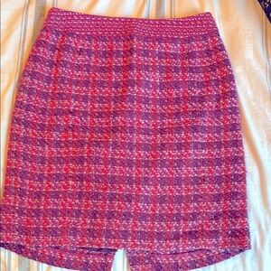 Tory Burch Pink Tweed Skirt 10